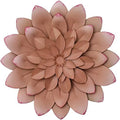 Succulent Metal Flowers Wall Decor - 3D Metal Wall Decor, Flower Art, Pink by BNUnityinc