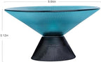 Tapered Glass Decorative Bowl (Green), 9.8 Inches Handblown Glass Bowl with Modern Two-Tone Cone Shape,Decorative Fruit Bowl for Home Decor, Table Centerpiece, Kitchen Island, and Dining Decor - Image 6