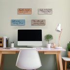 4 Pieces Christian Bible Verses Wall Decor Religious Prayer Wall Art Wooden Bathroom Decor Farmhouse Religious Gifts for Women Office Home Bedroom Bathroom Living Room(Farmhouse 10x4 In) - Image 5