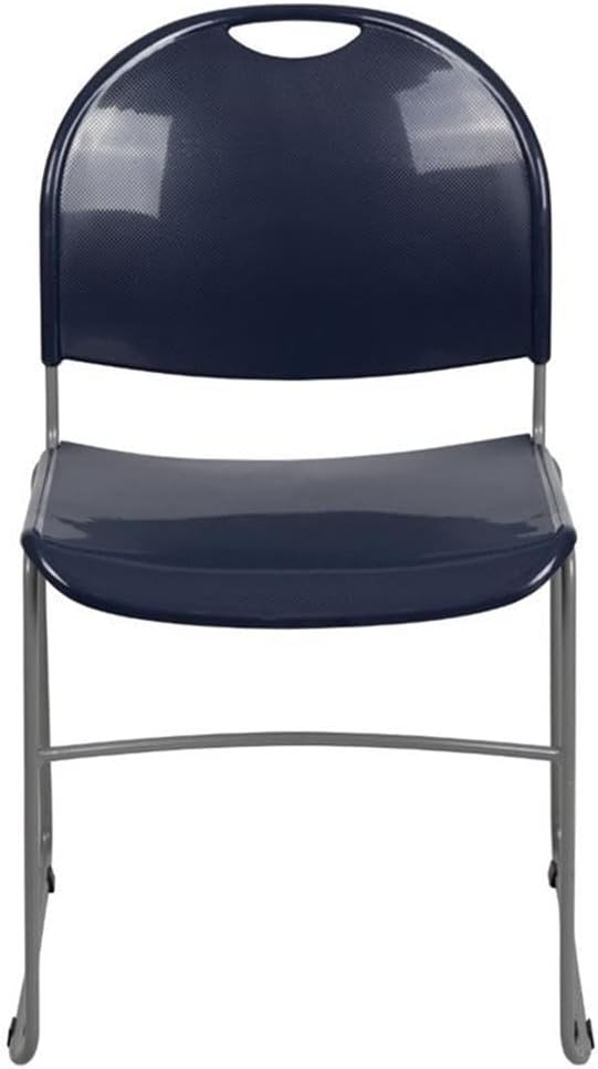 Flash Furniture HERCULES Series 880 lb. Capacity Navy Ultra-Compact Stack Chair - Image 4