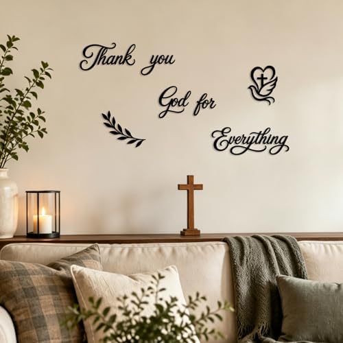 Thank You God for Everything Wall Decor Sign, 7-Piece Set - Image 7