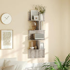 HOOBRO Corner Shelf Wall-Mounted, Set of 2 Floating Corner Shelves for Wall - Image 5