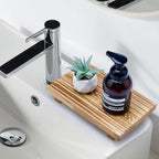 Wooden Pedestal Stand for Bathroom Tray Kitchen Counter Decor Soap Dish - Image 2