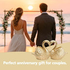 Gold Swan Figurine Decor, Lover Swan Animal Statues Craft Ornaments - Image 5