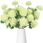 8PCS Green 24 Head 3" Large Fake Chrysanthemum Artificial Flower Balls Stem by Unknown