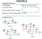 HENABLE 2PCS Acrylic Display Risers, 3 Tier Clear Cupcake Stand Risers, Organizer for Perfume, Funko POP, Food, Tabletop Use - Image 5