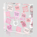 Female Desk Decor, 4x4 Inch Pink Acrylic, Motivational Quotes, Inspirational Desk Decor, Girls Dorm Must-Have, Positive Affirmation Gift for Women by MUZRUYOU