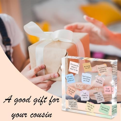 Inspirational Desk Decoration - 4x4" Acrylic with Inspirational Quotes, Perfect for Dorms and Offices, Daily Positive Affirmations, Therapist Room Decor, Positive Workspace Sign, and Wellness Gift - Image 5
