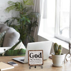 Home Decor, Farmhouse Shelf Decor For Living Room, Boho Aesthetic Table Decorations, Christian Gifts For Women Men, Entryway Tv Stand Fireplace Mantle Coffee Table Decoration (story-04) - Image 5