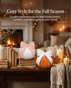Oversized Bow Pumpkin for Indoor/Outdoor Fall Decorations Autumn Home Decor - Image 4