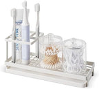 Toothbrush Holders for Bathrooms, 4 Slots Metal Tooth Brushing Organizer by MYITYARD