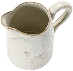 Creative Co-Op 28 oz. Stoneware Pitcher, Reactive Glaze, White (Each One Will Vary) - Image 7