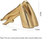 Golden Legs Sculpture Resin Statues Home Decor (Bowed Leg) - Image 4