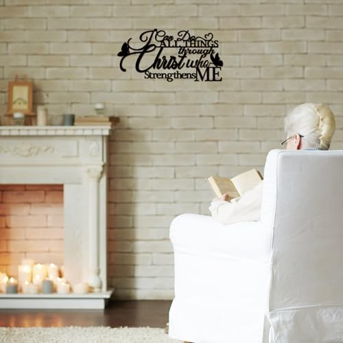 I Can Do All Things Through Christ Metal Wall Sign, 14.5x7.2 in - Image 7
