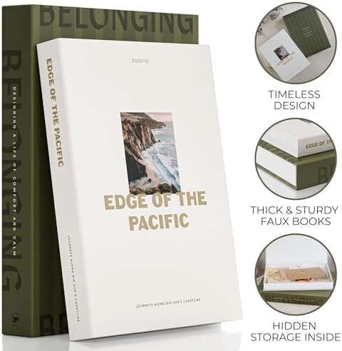 Beautiful Decorative Books Set of 2 - Boxes for Coffee Table & Mantel Decor - Image 6