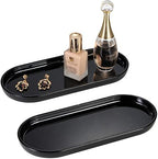 SheeChung Acrylic Vanity Tray, Bathroom Makeup Organizer Countertop, Black by SheeChung