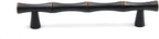 2PCS Bamboo Zinc Alloy Cabinet Handles, 3.8 Inch Hole Distance Black and Red - Image 3