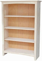 International Concepts Shaker Bookshelf, 48-Inch High, Adjustable Shelves - Image 4