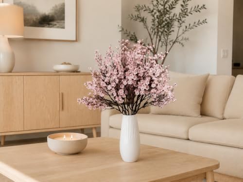 Mandy's 6 Bundles Artificial Light Pink Baby’s Breath Flowers - Image 5