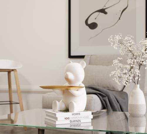 Key Bowl Key Dish, Decorative Tray, White Elephant Gifts, Bookshelf Decor, Coffee Table Decor, Sideboard Decor, House Warming Gifts, Closing Gifts for Home Buyers, Entryway Decor Ideas (Matte White) - Image 7
