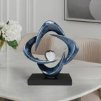 Abstract Sculpture Art Home Decor Accents Modern Decorative Objects for Living Room Shelf Coffee Table TV Stand Cabinet Office Decor Accents (Blue) - Image 4
