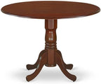 East West Furniture DLBO3-MAH-W 3 Piece Modern Dining Table Set Contains a - Image 3