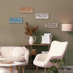 4 Pieces Christian Bible Verses Wall Decor Religious Prayer Wall Art Wooden Bathroom Decor Farmhouse Religious Gifts for Women Office Home Bedroom Bathroom Living Room(Farmhouse 10x4 In) - Image 2