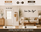 Wooden Love You Bye Sign, 3D Wall Decor Letters for Entryway Above Door, Farmhouse Boho Home Decor for Hallway Bedroom, Meaningful Gift - Image 5
