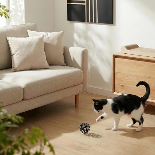 Kesywale 3.3 Inch Decorative Spheres Set of 3, Metal Band Decorative Balls Orbs Metal Spheres Home Decor Accents Dining Table Centerpieces for Living Room Bedroom Kitchen Office Coffee Table (Black) - Image 7
