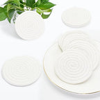 Woven Drink Coasters with Holder, Coasters for Drinks Set of 10 - Image 6