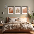 Zhengmy 2 Pcs Metal Leaf Wall Art Vine Branch Decor,Blue Brown Colors - Image 6