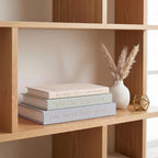 Emibele 3 Pack Fake Linen Book Storage Boxes Modern Home Shelf Table Decor - Image 6
