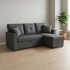 Convertible Sofa Bed, L Shape Sleeper Sofa - Image 7