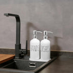 MOMEEMO Soap Dispenser for Kitchen Sink, White & Silver - Image 5