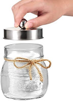 Amolliar Mason Jar Bathroom Accessories Set, 4 PCS Glass Bathroom Set - Image 3