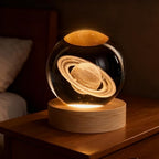 3D Saturn Crystal Ball 2.4 in Universe Gifts for Space Enthusiasts - Image 2
