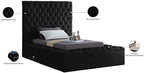 Meridian Furniture Bliss Collection Modern | Contemporary Velvet Upholstered Bed - Image 6