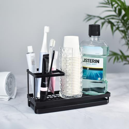 Toothbrush Holders for Bathrooms, 4 Slots Metal Tooth Brushing Organizer - Image 5