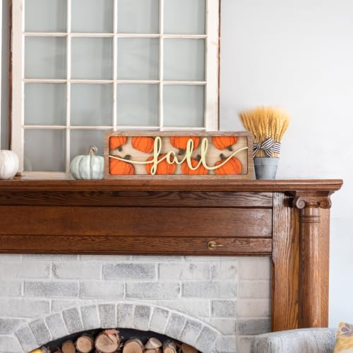 Vintage Fall Pumpkin Decorations for Office Home Table Mantel Shelf Desk - Image 7