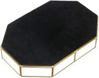 Hipiwe Gold Perfume Tray - Glass Mirrored Makeup Tray, Large 12.4"x 8.2" - Image 7