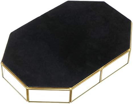 Hipiwe Gold Perfume Tray - Glass Mirrored Makeup Tray, Large 12.4"x 8.2" - Image 7