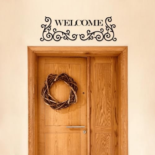 Rajukit 4-Piece Metal Scroll Wall Decor, Rustic Medallion - Image 4