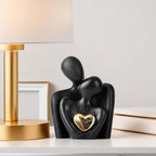 Mini Couple Statue Tv Stand Decor Items for Living Room Home Decor,Bedroom Decor for Couples Sculpture for Anniversary Wedding,Love Gifts for Couples 2026,Knick Knacks for Shelve (Black, 3.15in) - Image 6