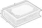 VW Vintiquewise Decorative Vintage Book Shaped Trinket Storage Box - Red - Image 4