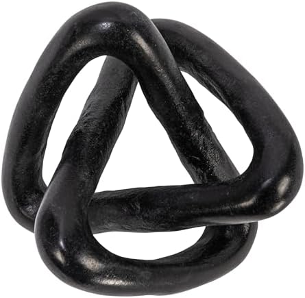 Creative Co-Op Modern Decorative Marble Link Knot, Black - Image 4