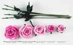 Handmade Paper Rose Bouquet with Delicate Pink Artificial Flowers Long-Lasting Decorative Floral Arrangement Sustainable Gift for Any Occasion - Image 2