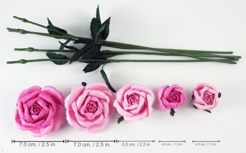 Handmade Paper Rose Bouquet with Delicate Pink Artificial Flowers Long-Lasting Decorative Floral Arrangement Sustainable Gift for Any Occasion - Image 2