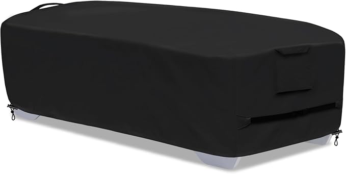 Stackable Chaise Lounge Covers for 2-3 Stackable Patio Lounge Chair, 600D by GoldenRaindrop