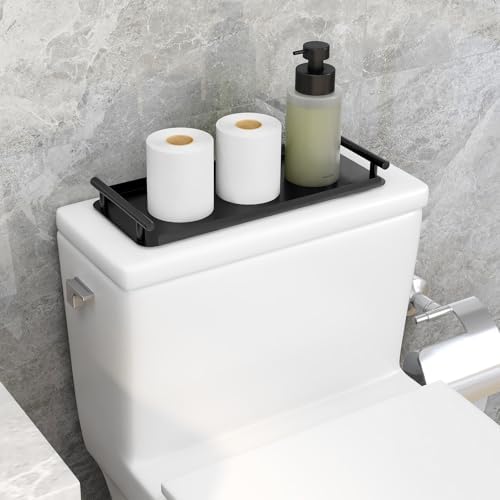 FEILERN Toilet Paper Basket, Toilet Tank Tray with Handle for Organizing - Image 2