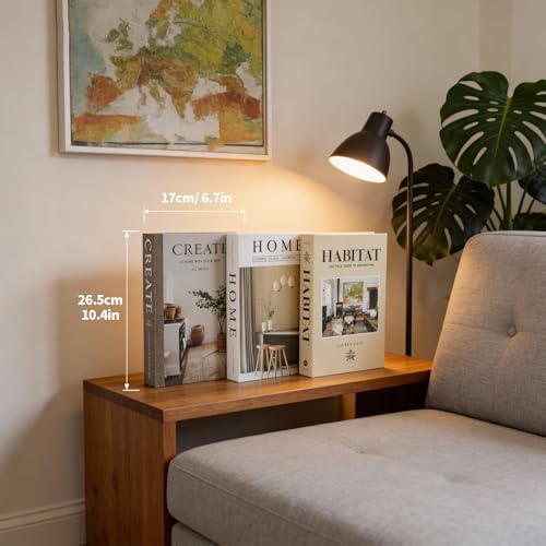 3 PCS Faux Decorative Books for Home Decor-Coffee Table Books Decor-Aesthetic Fake/Faux Books for Decoration,libros Decoration for Coffee Table, Shelf Accessories (3-Home Create Habitat) - Image 4